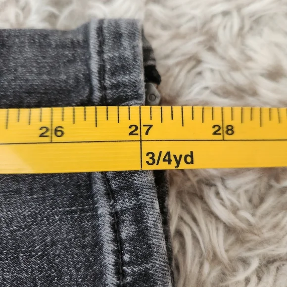 Free People We The Free Just Frills Low Rise Skinny Jeans Black Women's Size 26 - Picture 11 of 11